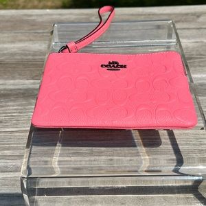 Coach wristlet, pink
